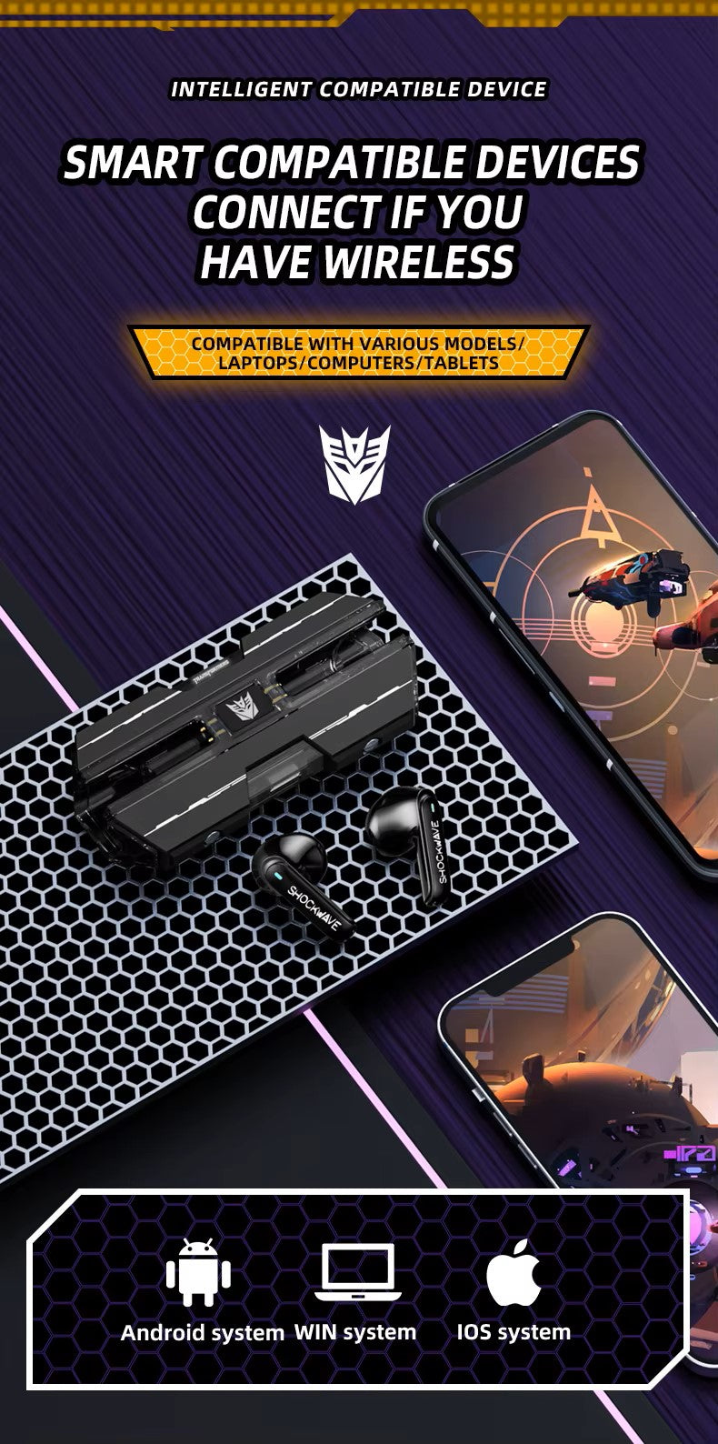 Transformers-Inspired Wireless Earbuds – High-Performance Audio with Style